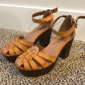 SOLD Qupid Faux Leather Heel